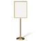 Montour Line Sign Frame Floor Standing 22 x 28 in. V Polished Brass Steel FS200-2228-V-PB - alternate 1